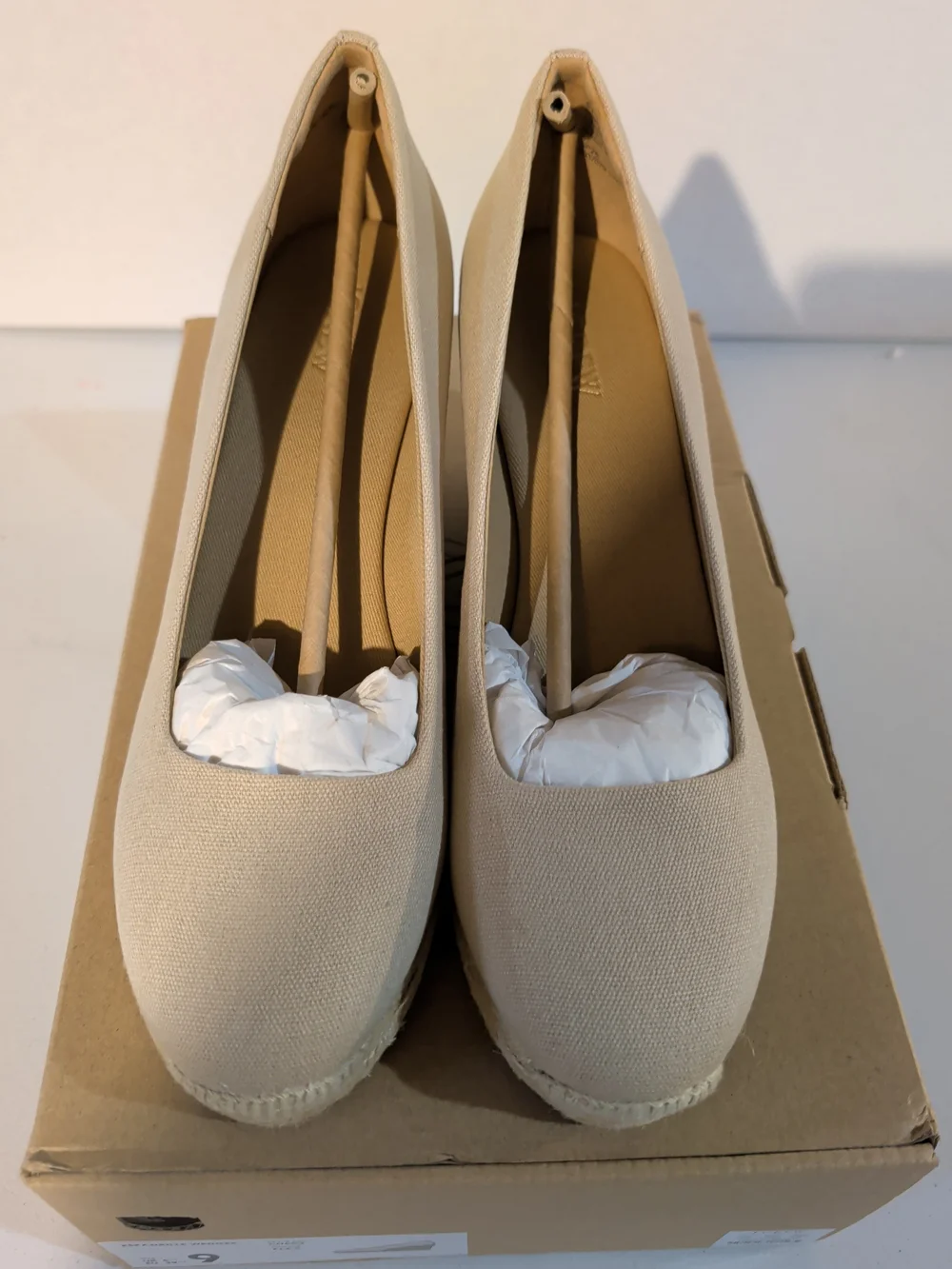 J. Crew Flax Espadrille Wedge Flats - Beige